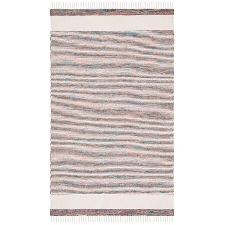 Safavieh 5 x 8 ft. Montauk 654B Hand Loomed Rectangle Area Rug Beige & Blue MTK654B-5